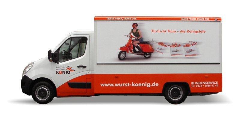 Fahrzeugbeschriftung LKW Sprinter Crafter Master